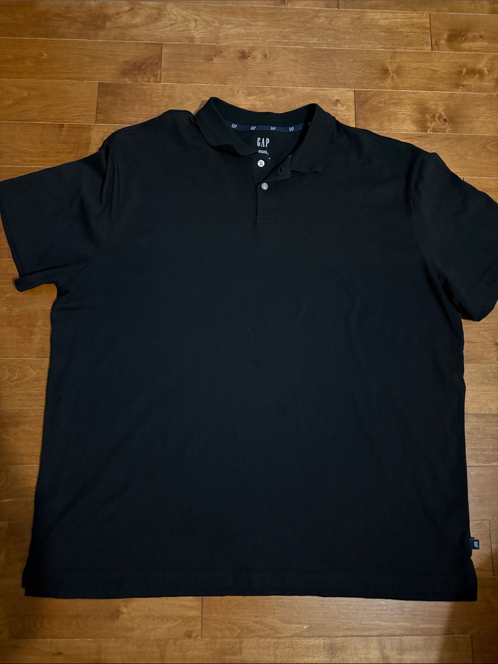 GAP Men's Black Short-Sleeve Polo